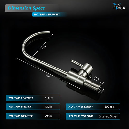 RO Tap/Faucet Premium Stainless Steel Silver